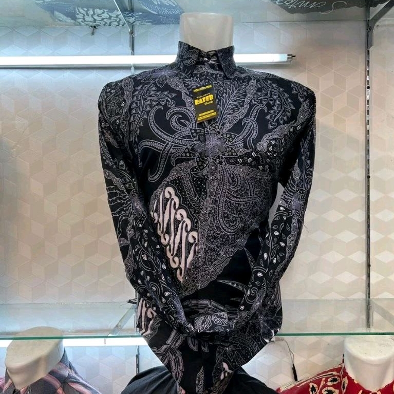 ARSA HITAM ABU kemeja batik pria