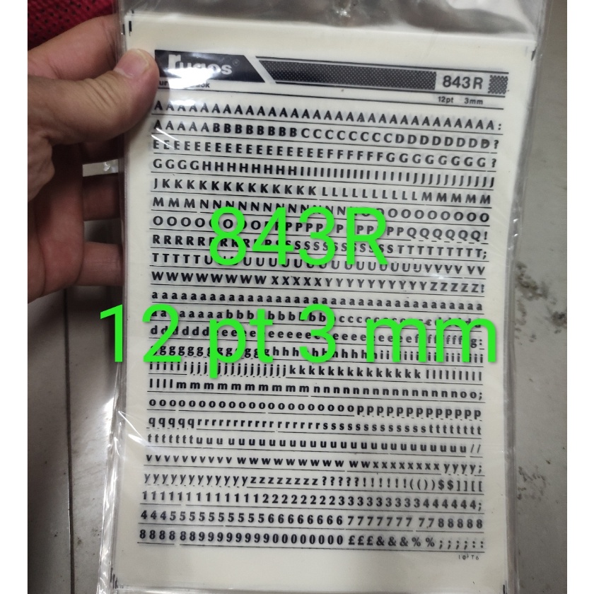 

KP8 rugos huruf angka 25 sd 39 mm satuan 223 mei