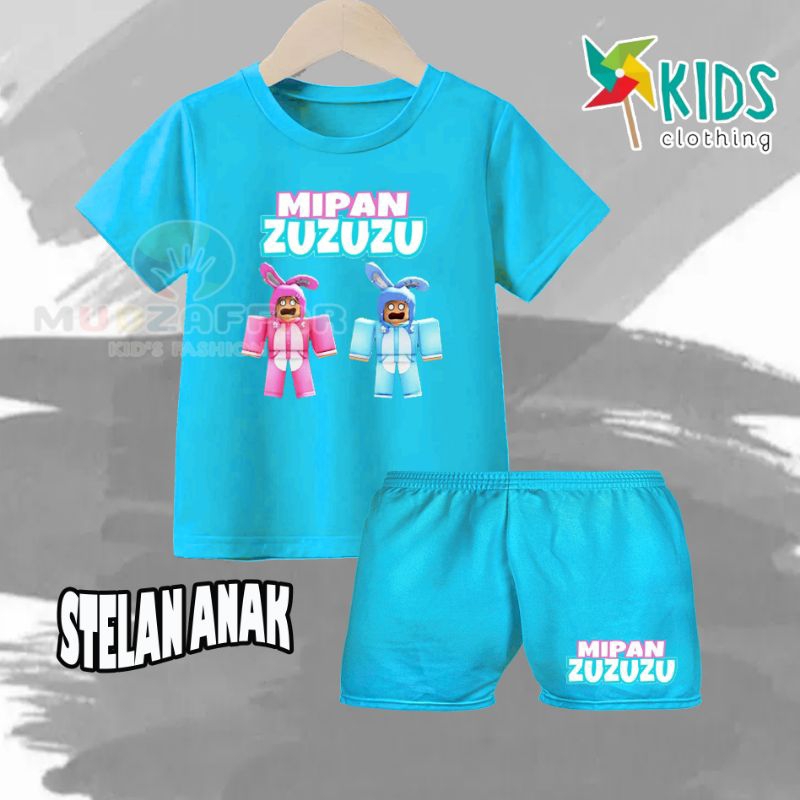 BAJU KAOS STELAN ANAK MIPAN ZUZUZU KAOS ANAK SET MIPAN ZUZUZU