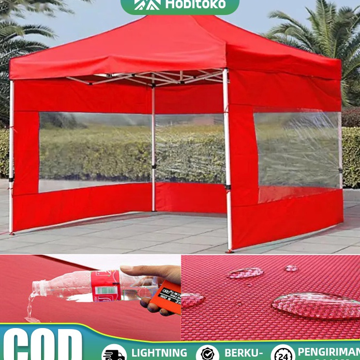 Diskon Spesial  SPEEDS Tenda Lipat Dinding MikaKombinasi Polos Berbagai Ukuran Tenda Lipat Mika Dind