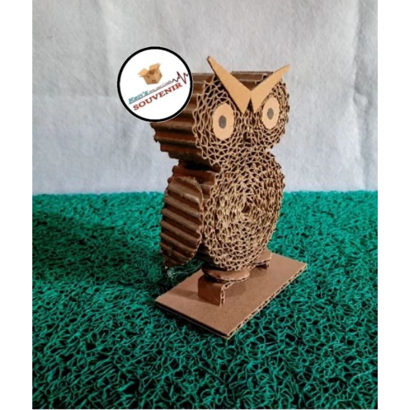 owl hiasan kardus prakarya ketajinan tugas prakarya