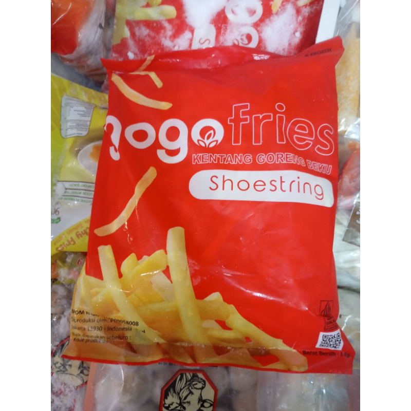 

GOGOFRIES Kentang Gogo Shoestring Kentang Goreng Beku 1kg