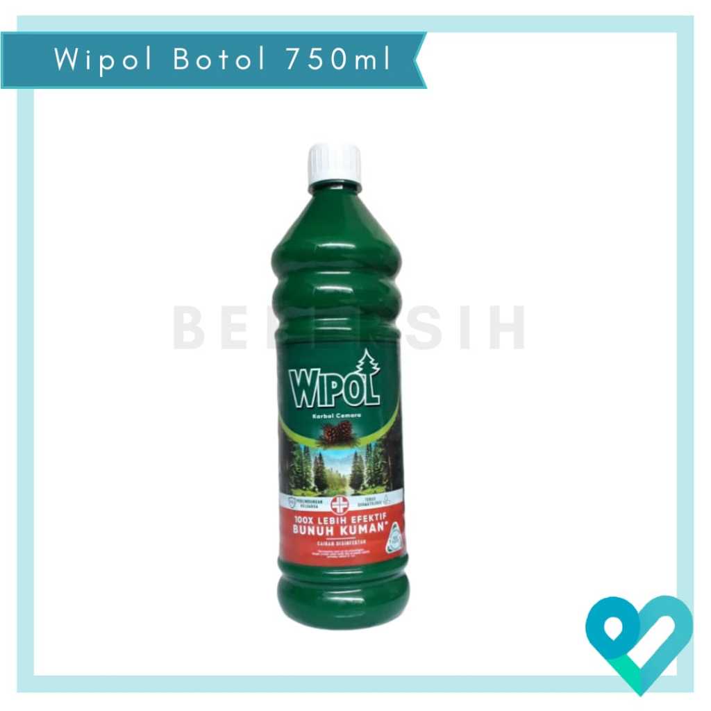 Wipol Botol 750ml/Wipol Karbol Cemara Botol Besar