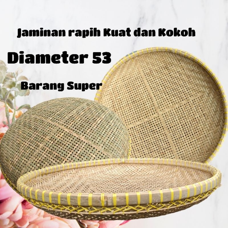 Ayakan bambu besar Super /tangkok / tampah bambu bolong