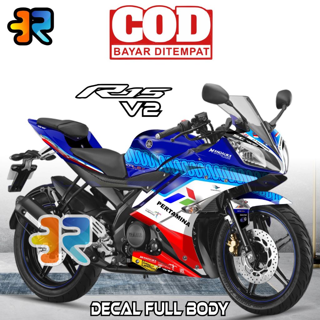 Decal R15 V2 Stiker Full Body Variasi Desain Mandalika