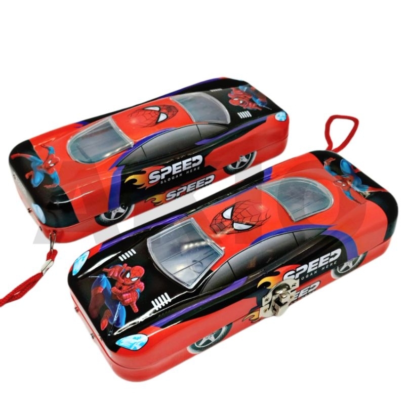 

Tempat Pensil Anak Karakter SUPERHERO SPIDERMAN AVENGERS 3 SUSUN Mobil Kaleng Besi Murah B-233D
