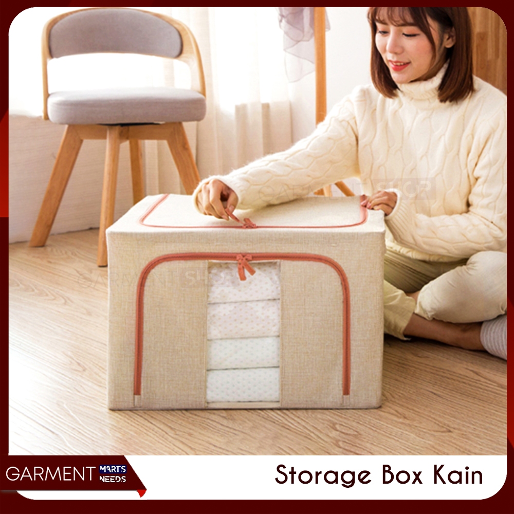 Kotak Lipat Penyimpan Pakaian Selimut Boneka Mainan Box Serbaguna Tahan Lembab Box Besar Oranizer Fr