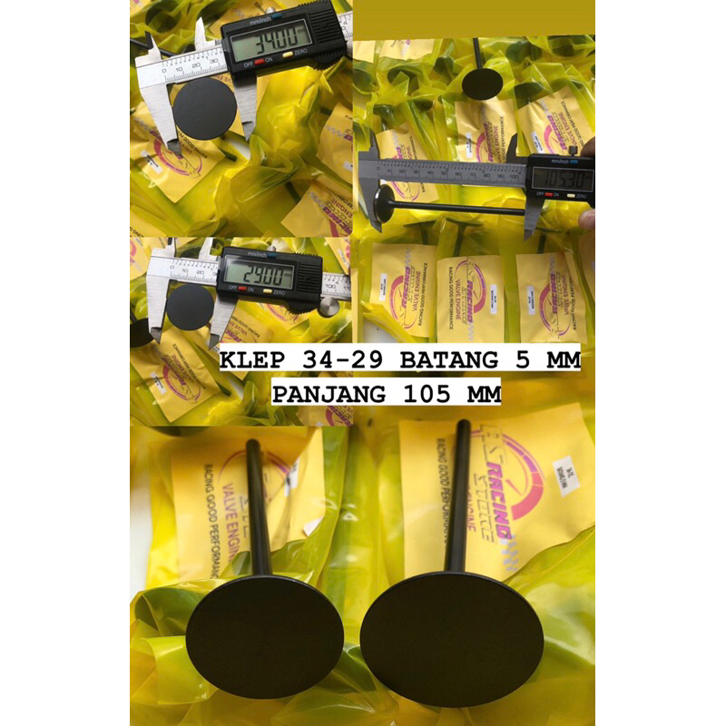 KLEP 34 29 BATANG 5 MM THAILAND KLEP RACING KLEP BALAP KLEP SEMI RACING KLEP HARIAN