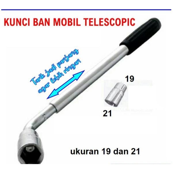 Kunci Roda Mobil Kunci Ban Mobil Model Kunci L Bisa Dipanjangkan Kunci roda L kunci baut