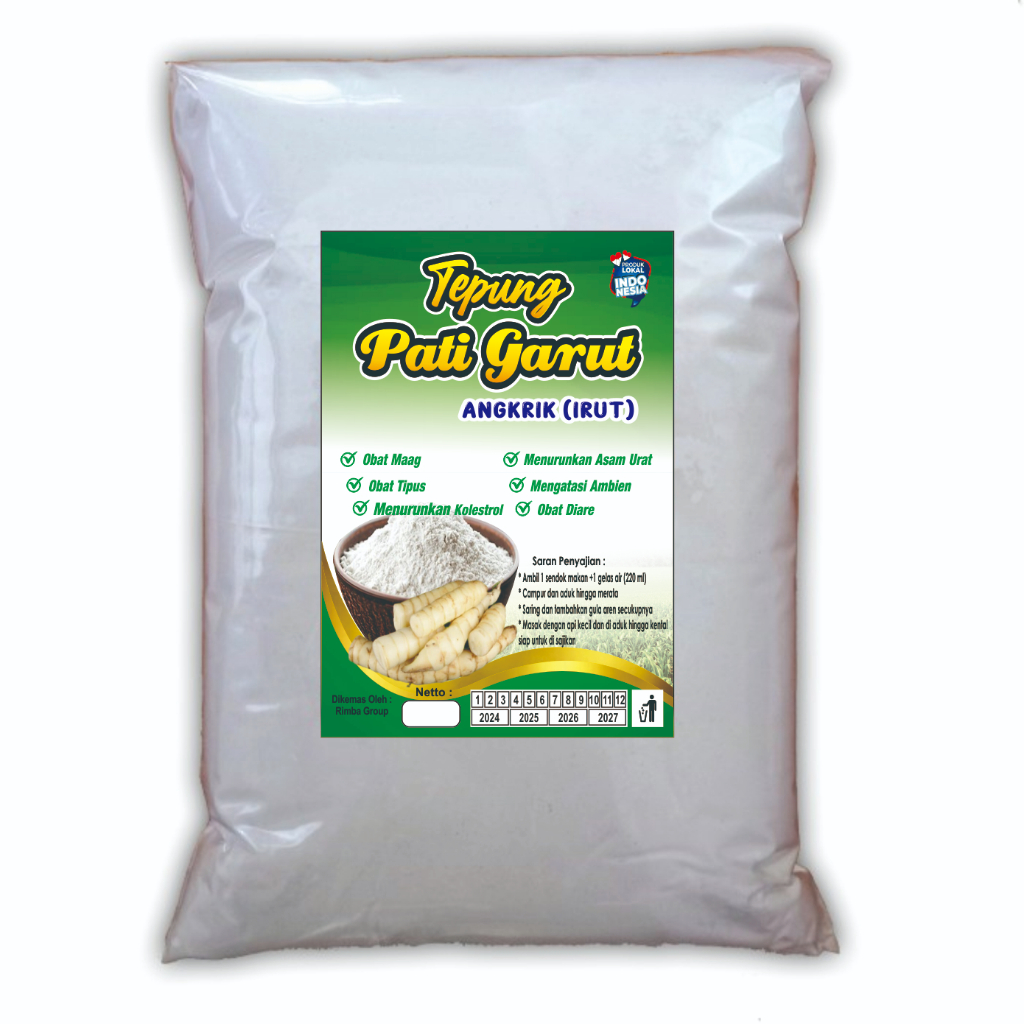 

Paket Hemat 2kg Tepung Pati Garut Alami Organik - Pati irut - angkrik - oabt maag