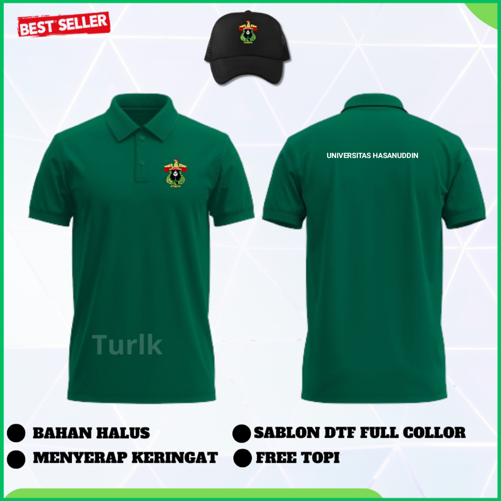 Baju Unhas Baju Polo Universitas Hasanuddin Poloshirt Unhas