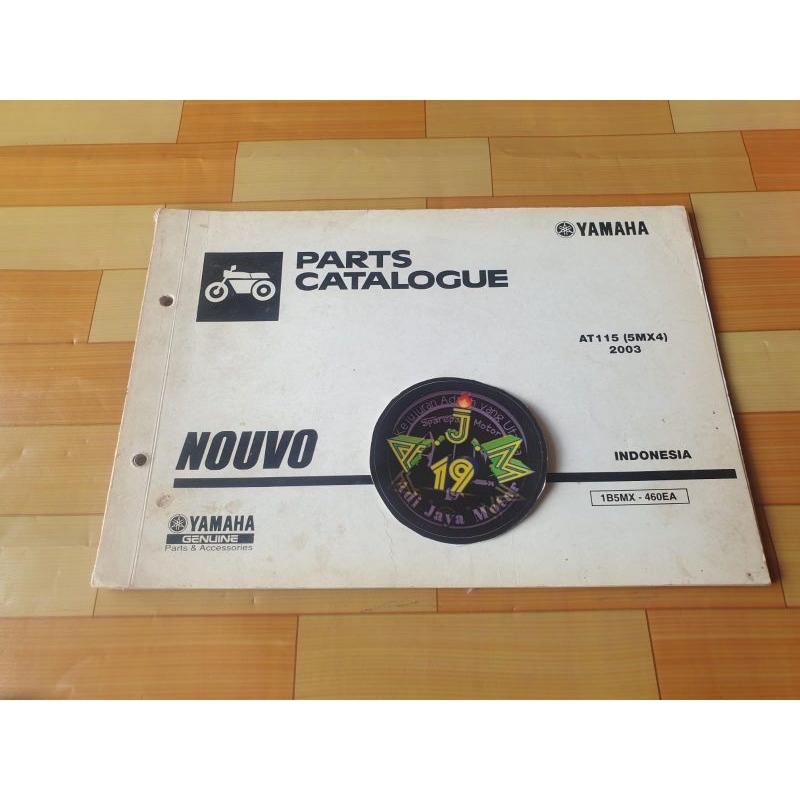 Buku Part Catalog Katalog Copian Yamaha NOUVO Lele