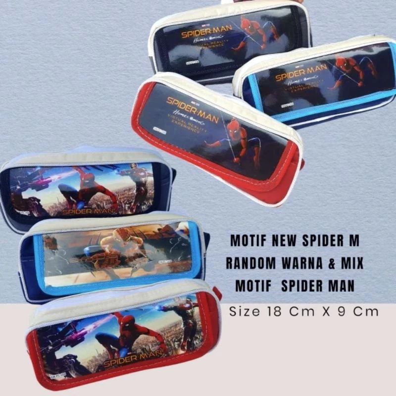 

Tempat pensil saku karakter hello Kitty dan spiderman