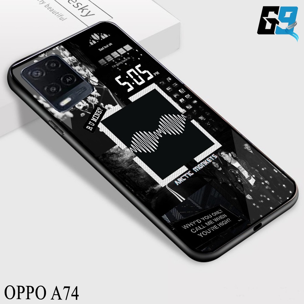 Case Oppo A74  [ BlackAesthetic 01 ] Aneka casing, case, kondom hp, custom case, case aesthetic case