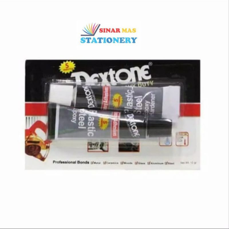 

Lem Dextone Plastik Steel Epoxy 12 gr | Lem Besi Lem Campur Super Kuat