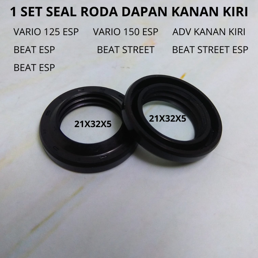 SEAL RODA DEPAN KANAN KIRI VARIO 125 ESP 150 ESP BEAT STREET ESP SCOOPY ESP 1 SET