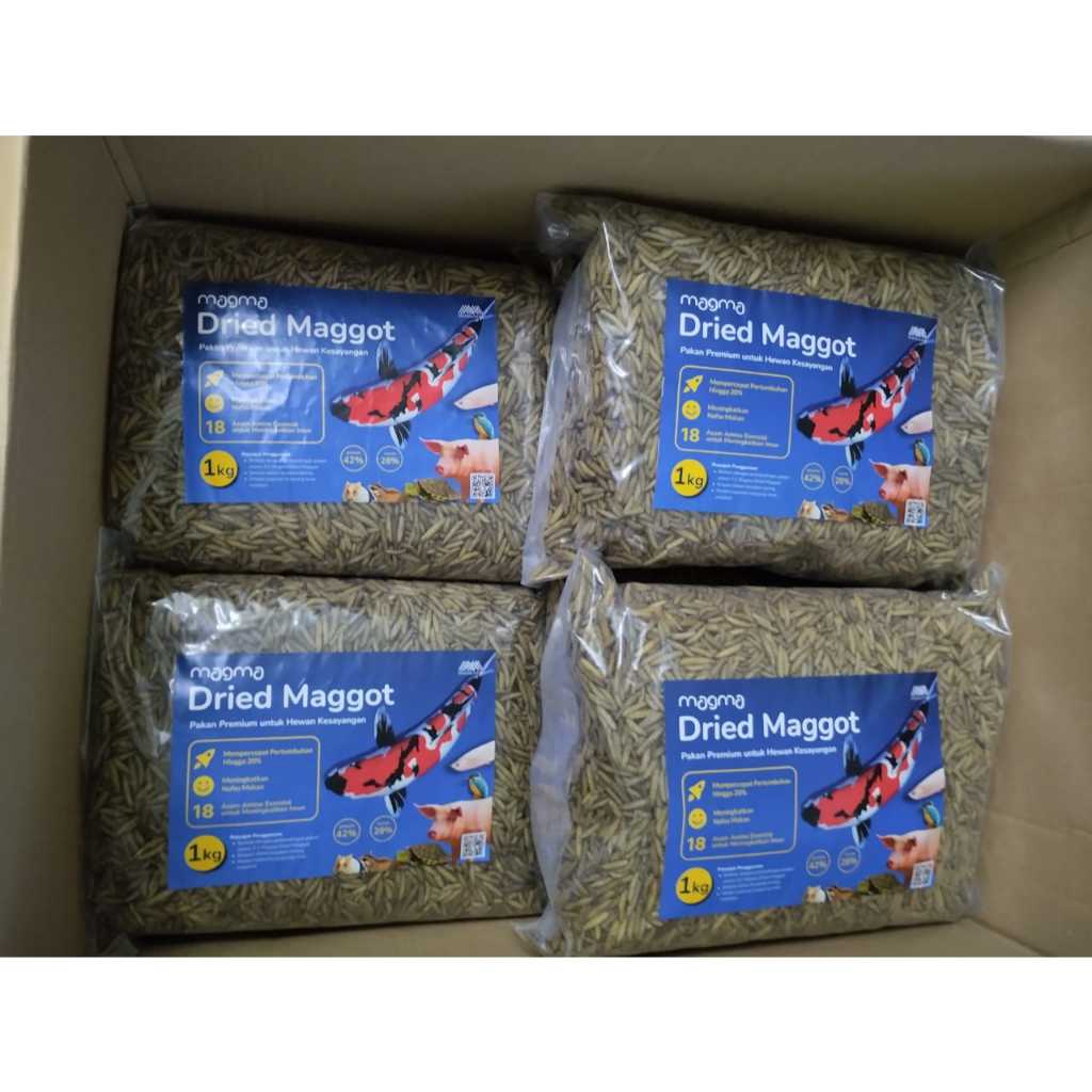 Maggot Kering BSF 1Kg Kualitas Premium Grade A kemasan 1kg