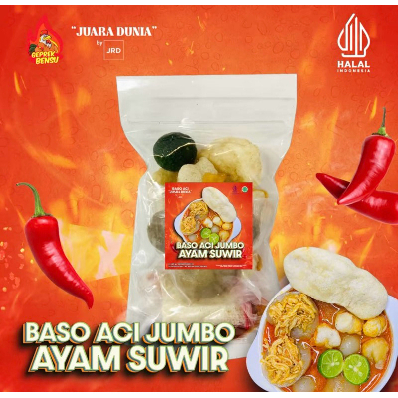 

Baso Aci Jumbo isi Ayam suwir