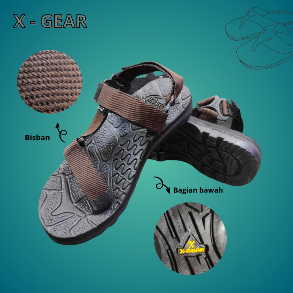 Chiko Official Sandal gunung x-gear Dewasa Pria