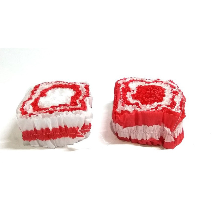 

(1pcs) KERTAS KREP BULAT MERAH PUTIH / KREP MERAH PUTIH KERUT / DIRGAHAYU RI