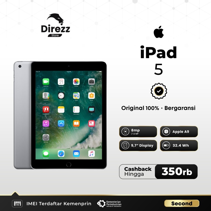 IPAD 5 9.7 2018 32GB 128GB CELLULAR & WIFI ONLY