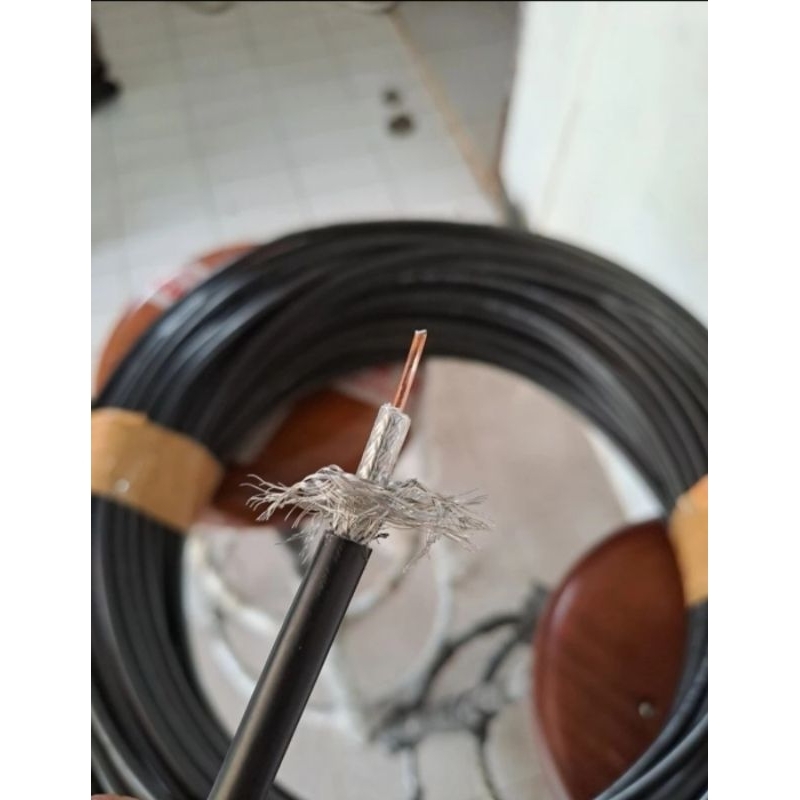 Kabel Heliax Rg 6 xingfa Radio Komunikasi impedensi 50 Ohm
