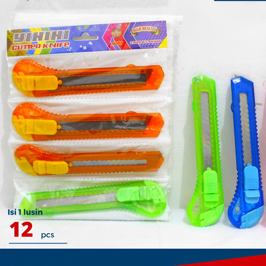 

(12 pcs) CUTTER BESAR / KECIL KATER MURAH BENING L 500 YAHAHA / YIHIHI / YAMAT