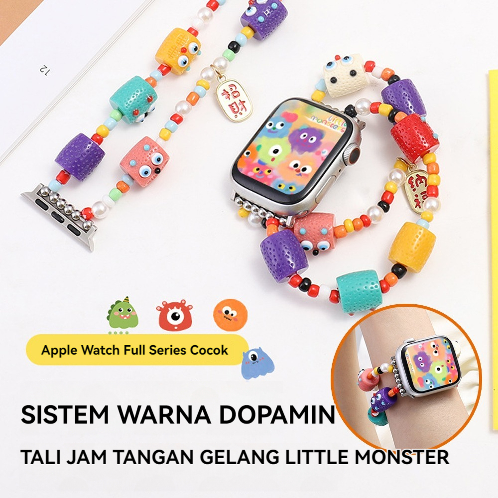 Jam tangan lWatch 3-9: Gelang Smartwatch Pita Peregangan Pita Dopamin Monster