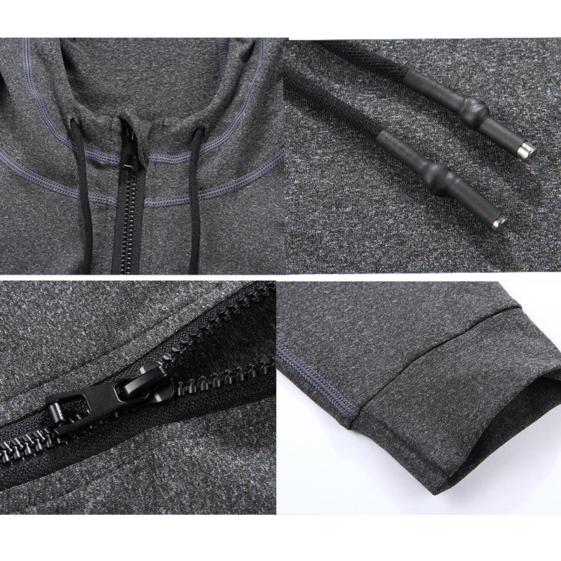 Kamb Hoodie Pria Kaos Lengan Panjang Zipper Jaket