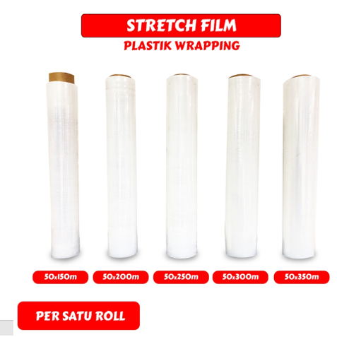 

PLASTIK STRETCH FILM WRAP - WRAPING - WRAPPING 50CM X 250 METER MPI BERKUALITAS
