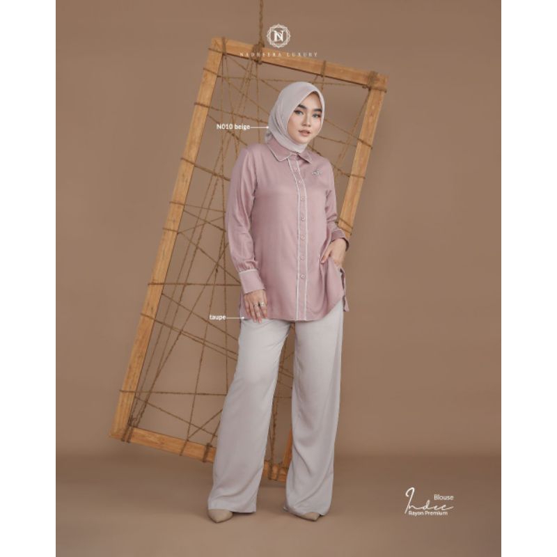 INDEE BLOUSE Ori By Nadheera Luxury New✔️//Blouse perempuan//blouse elegant//blouse new//blouse mura