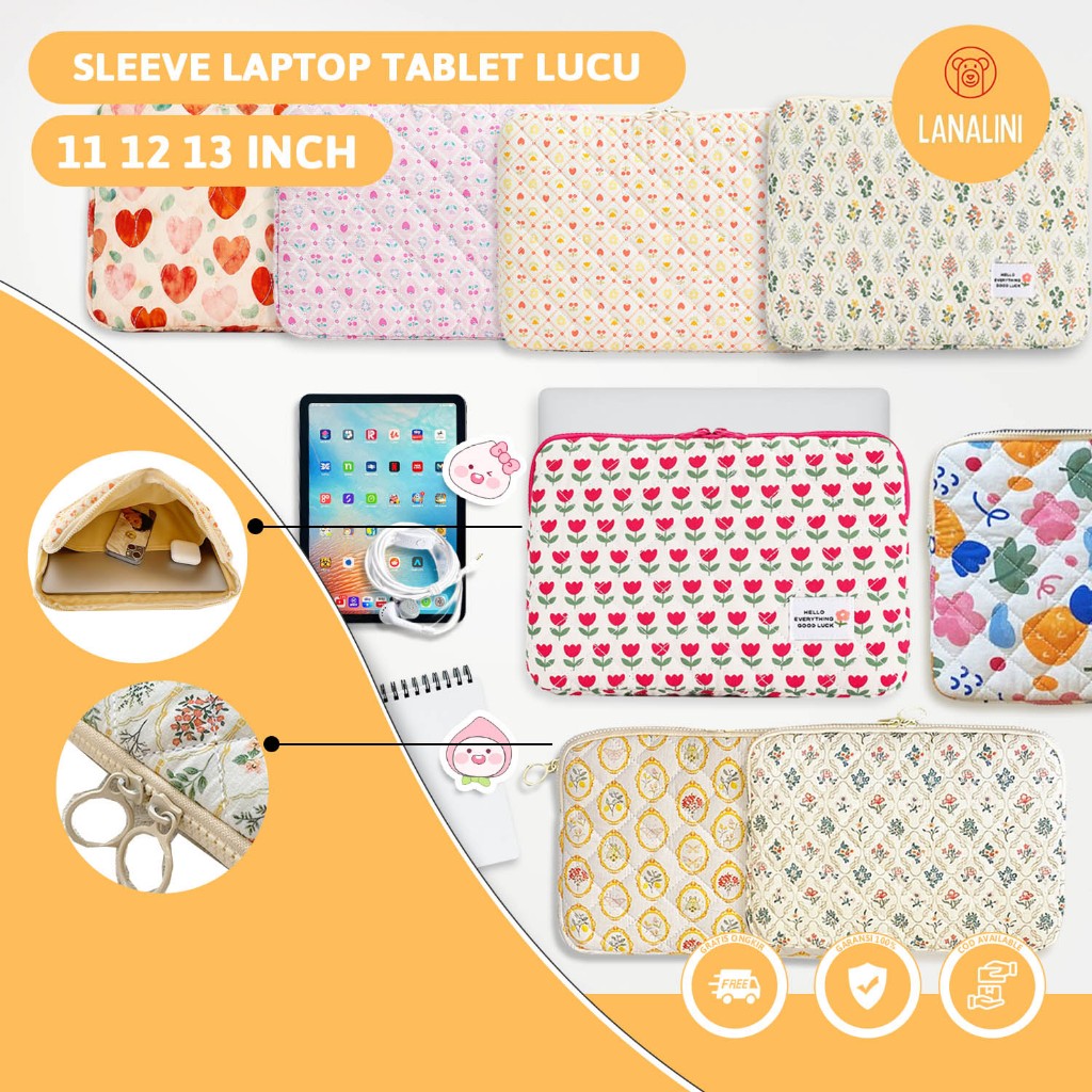 Sleeve Pouch Sarung Tas Bag Pillow Case Ipad Tab Tablet Macbook Air Pro Laptop Asus Acer Lenovo HP H