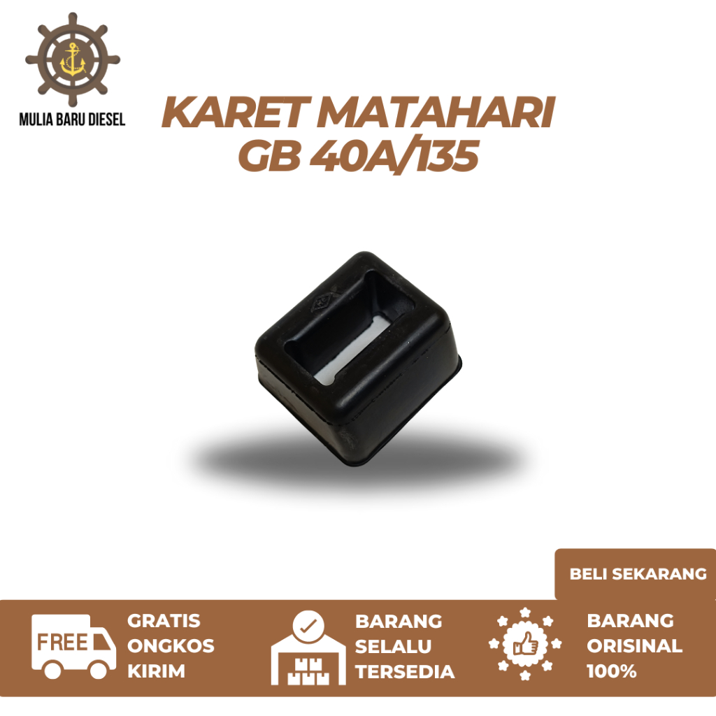 Karet Gearbox 40A 135A MB170 D300  Rubber Block Advance Original Marine - Karet Matahari Gear Box