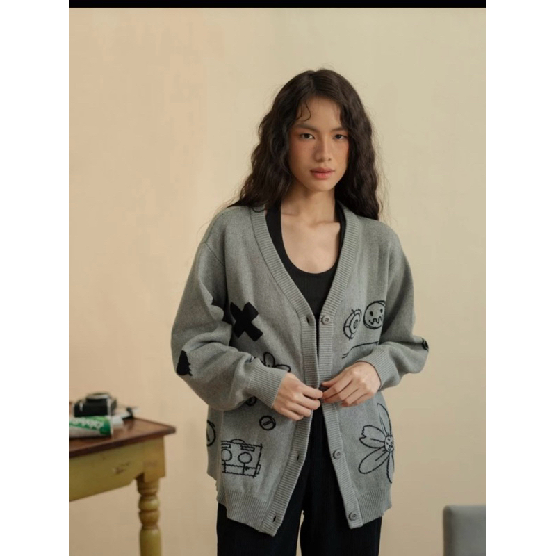 eunoia x robokite x antidots - agile cardigan preloved