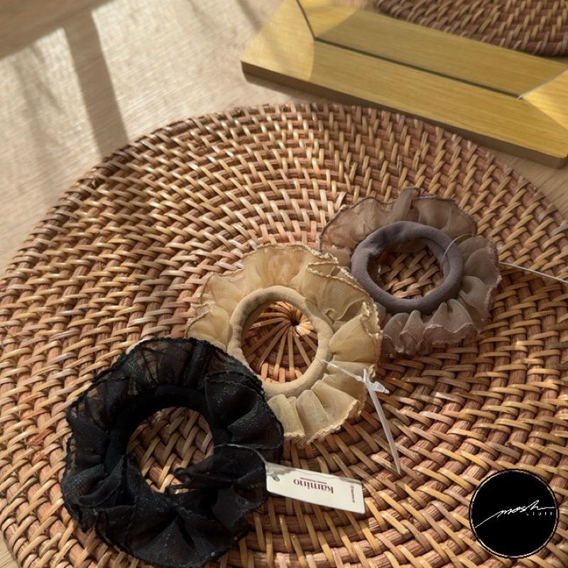 scrunchie korea / scrunchie import / ikatan rambut korea / iketan rambut lucu / iketan rambut korea 