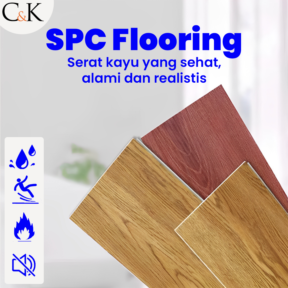 SPC CLIK VINYL FLOORING 4MM + 1MM, SPC VINYL FLOORING + PEREDAM, SPC VINYL FLOORING
