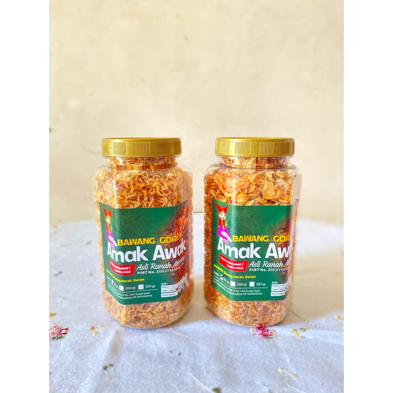 

Bawang Goreng Premium Asli Ranah Minang 150 gram(botol)