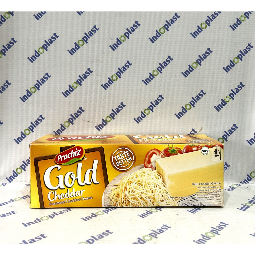 

Keju Cheddar Prochiz Gold repack (+-250gr)