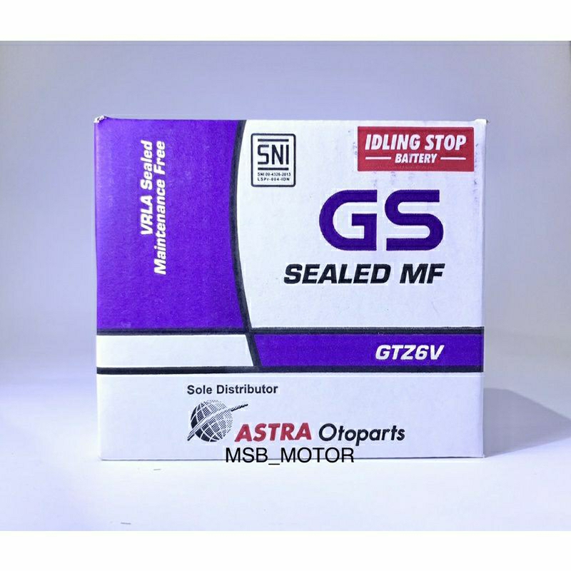 aki kering gs astra gtz6v