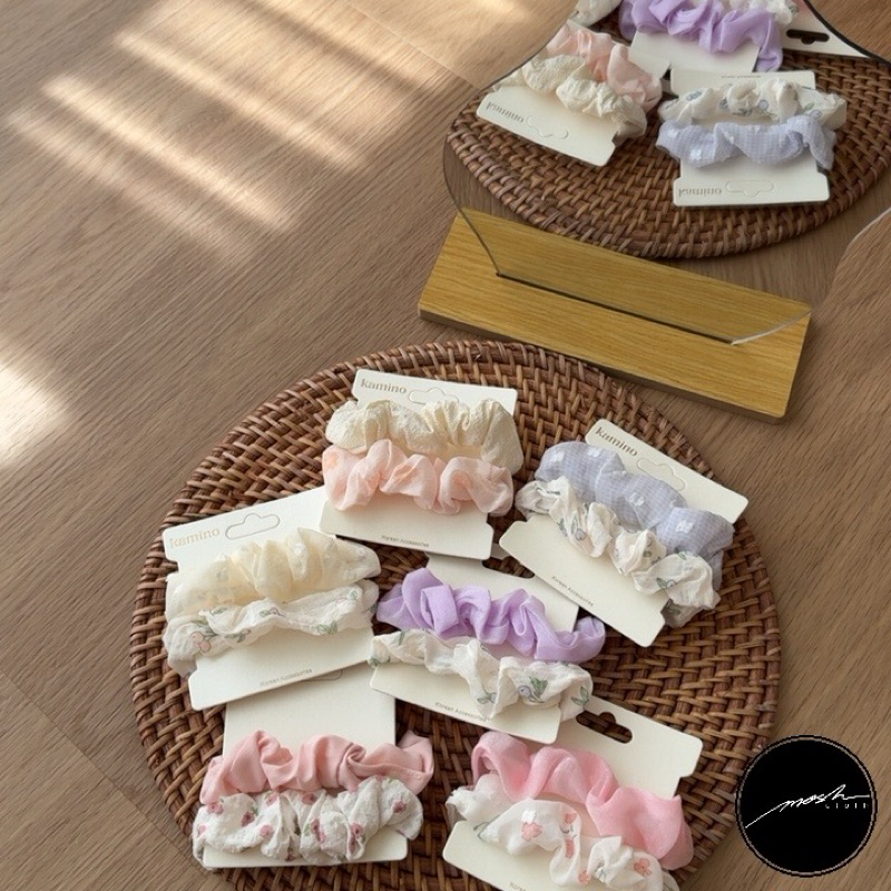 scrunchie KAMINO ORIGINAL / scrunchie korea / scrunchie import / ikatan rambut korea / iketan rambut