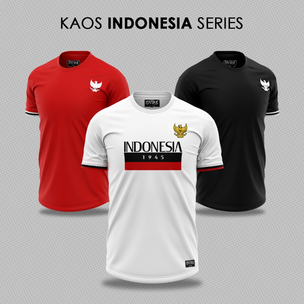 OVERHEADKICK TEES 01 TSHIRT INDONESIA / KAOS TIMNAS / KATUN COMBED 24S