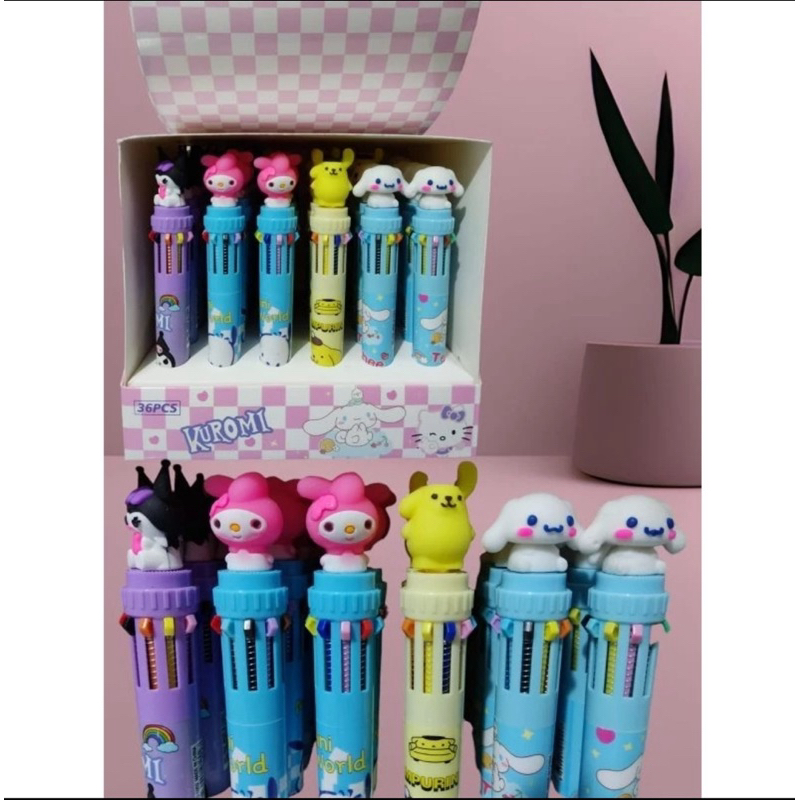 

BALLPOINT 10 WARNA 1001 / EDISI SANRIO LUCU VIIRAL PENA PULPEN