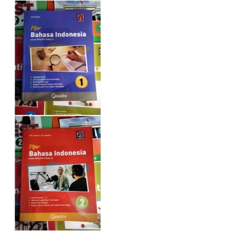 Buku Pijar Bahasa Indonesia Quadra SMA Kelas 10-12 Kurikulum Merdeka