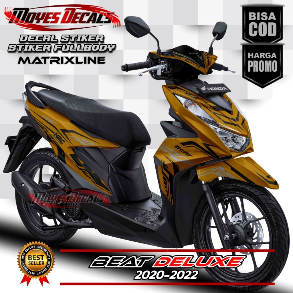 Decal Motor Beat Deluxe - Stiker Motor Beat Deluxe Fullbody Premium - Variasi Motor Beat Deluxe 2020