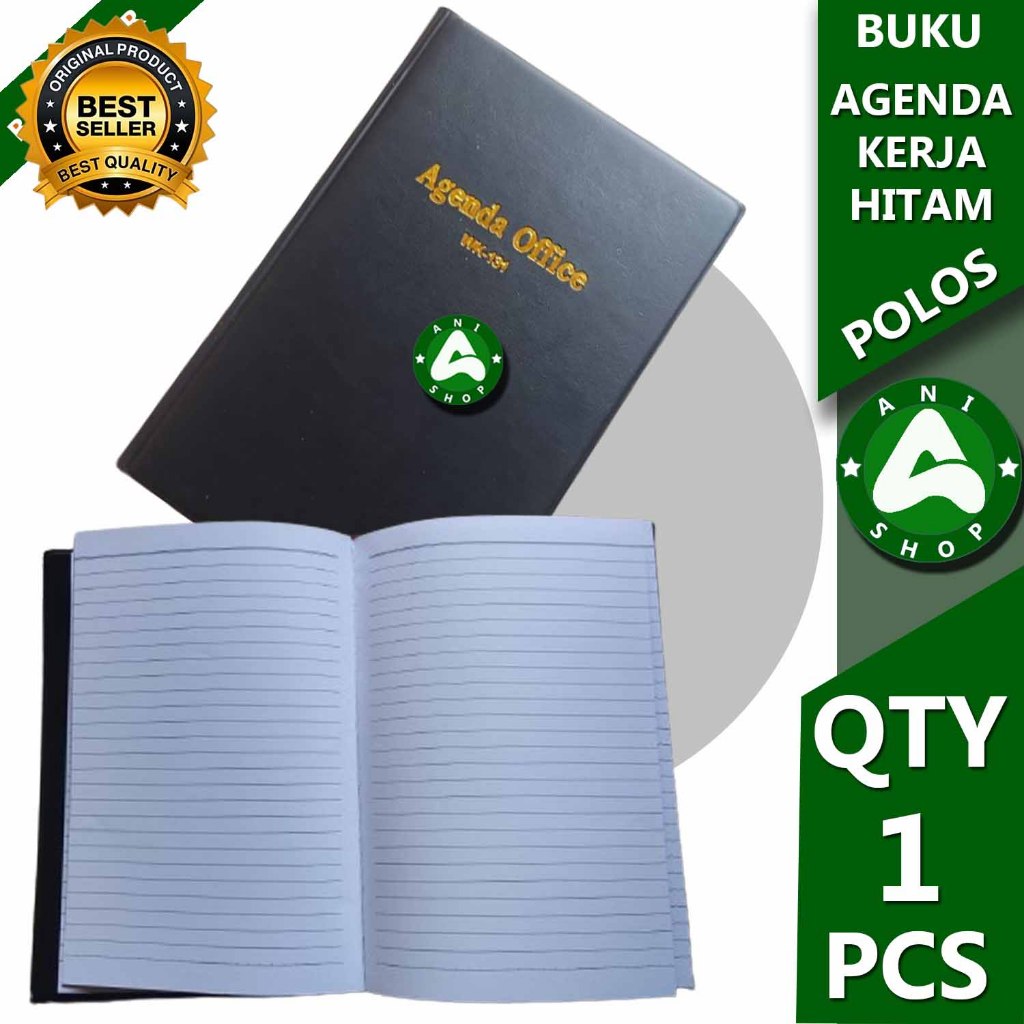 

BUKU AGENDA KERJA OFFICE HITAM POLOS ani shopp