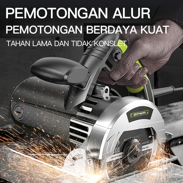 ZPER Circular Saw Mesin Potong Kayu Gergaji Kayu Super Tajam Listrik Table Saw ZP017