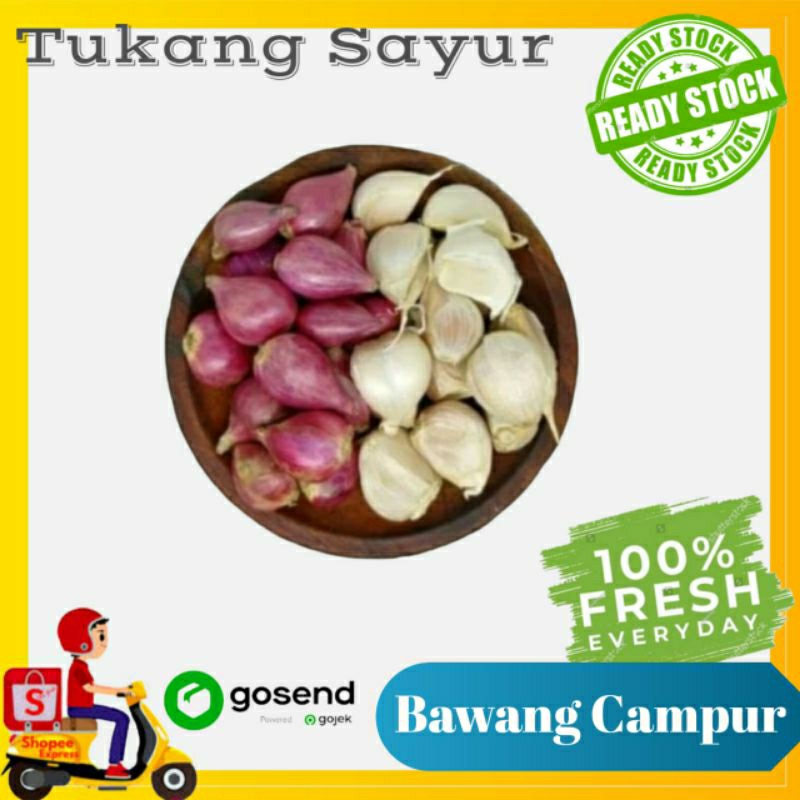 

Bawang merah putih campur - sayur segar - Tukang Sayur Palembang