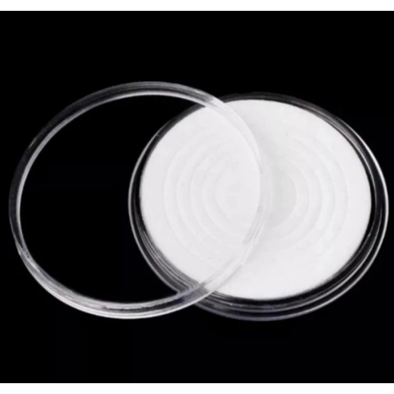 pelindung koin kapsul coin bulat 46mm transparan busa bijian eceran