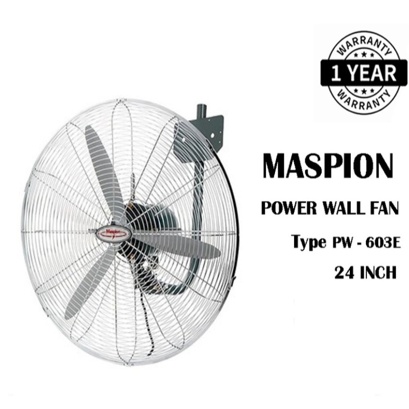 KIPAS ANGIN MASPION PW 603 W / POWER WALL FAN 24 INCH / PW603W ORI