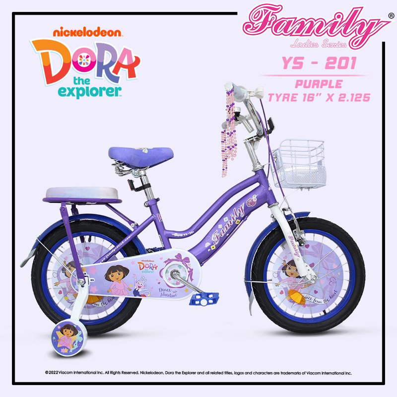 Sepeda Anak Family 16 inch Dora The Explorer ys 201